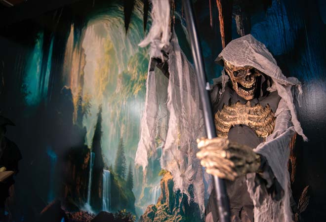 Deko beim Halloweenparty Heldenverlies