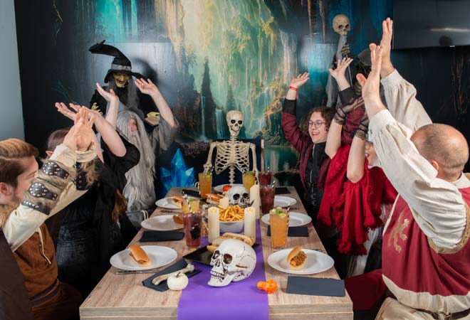 Halloween mit Freunden in Heldenverlies