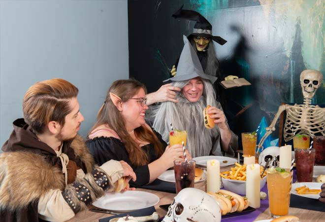 Spaß beim Halloween im Heldenverlies